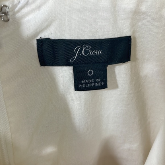 👗J.Crew Cream Collection Linen Lace Up Summer Work/Office Dress size 0 - Picture 6 of 6